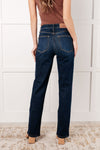 Alaina High Rise Classic Straight Jeans - Maple Row Boutique