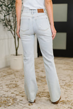 Alyse Mid Rise Destroy & Fray Hem Bootcut - Maple Row Boutique