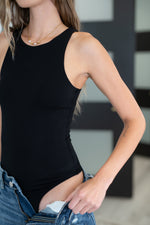 Any Time, Any Place Bodysuit in Black - Maple Row Boutique