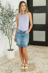 Any Time, Any Place Bodysuit in Lavender - Maple Row Boutique