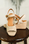 Arnold Natural Linen Wedges - Maple Row Boutique