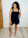 Assume the Best Square Neck Romper - Maple Row Boutique