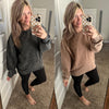Corded Crew Sweatshirt Fall Colors - Maple Row Boutique 