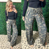 HADDIE CAMO WIDE LEG PANTS