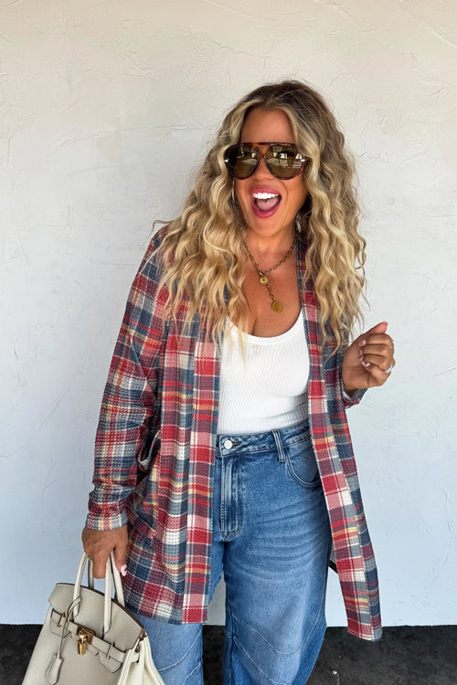 PREORDER: Plaid Lola Cardigans - Maple Row Boutique