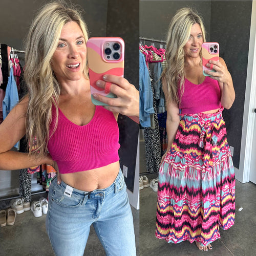 Works For Me Sweater Knit Tank - Maple Row Boutique 