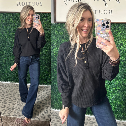 Better Than Best Henley Top - Maple Row Boutique