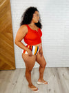 Bermuda Stripe Bottoms in Red - Maple Row Boutique
