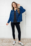 Basically Freezing Brushed Hacci Top in Black - Maple Row Boutique