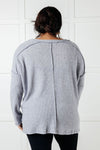 Basically Freezing Brushed Hacci Top in Heather Grey - Maple Row Boutique