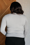 Basically Perfect Brushed Microfiber Tee in Light Grey - Maple Row Boutique 