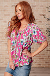Bloom So Bright Floral Top - Maple Row Boutique