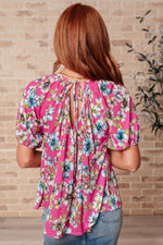 Bloom So Bright Floral Top - Maple Row Boutique