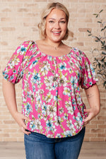 Bloom So Bright Floral Top - Maple Row Boutique