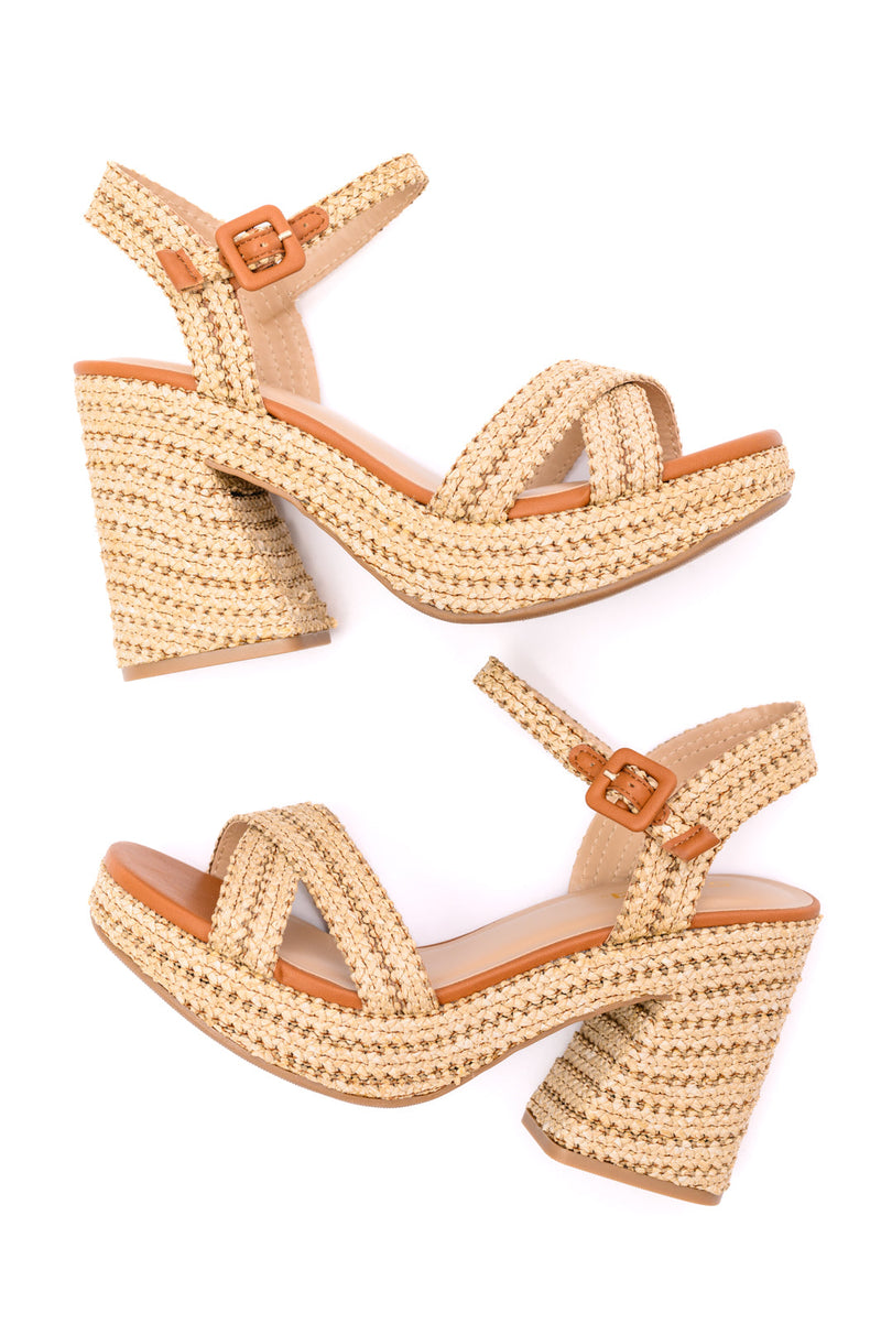 Bon Voyage Rope Woven Heel Shoes- 6/6/2024 - Maple Row Boutique 