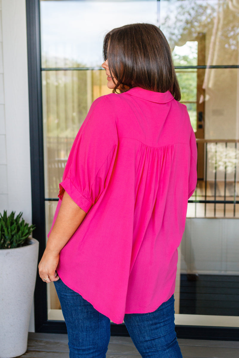 Bounding Beauty Button Down Blouse - Maple Row Boutique