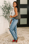 Bridget Backpack in Charcoal - Maple Row Boutique