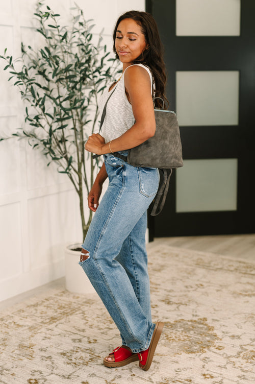 Bridget Backpack in Charcoal - Maple Row Boutique