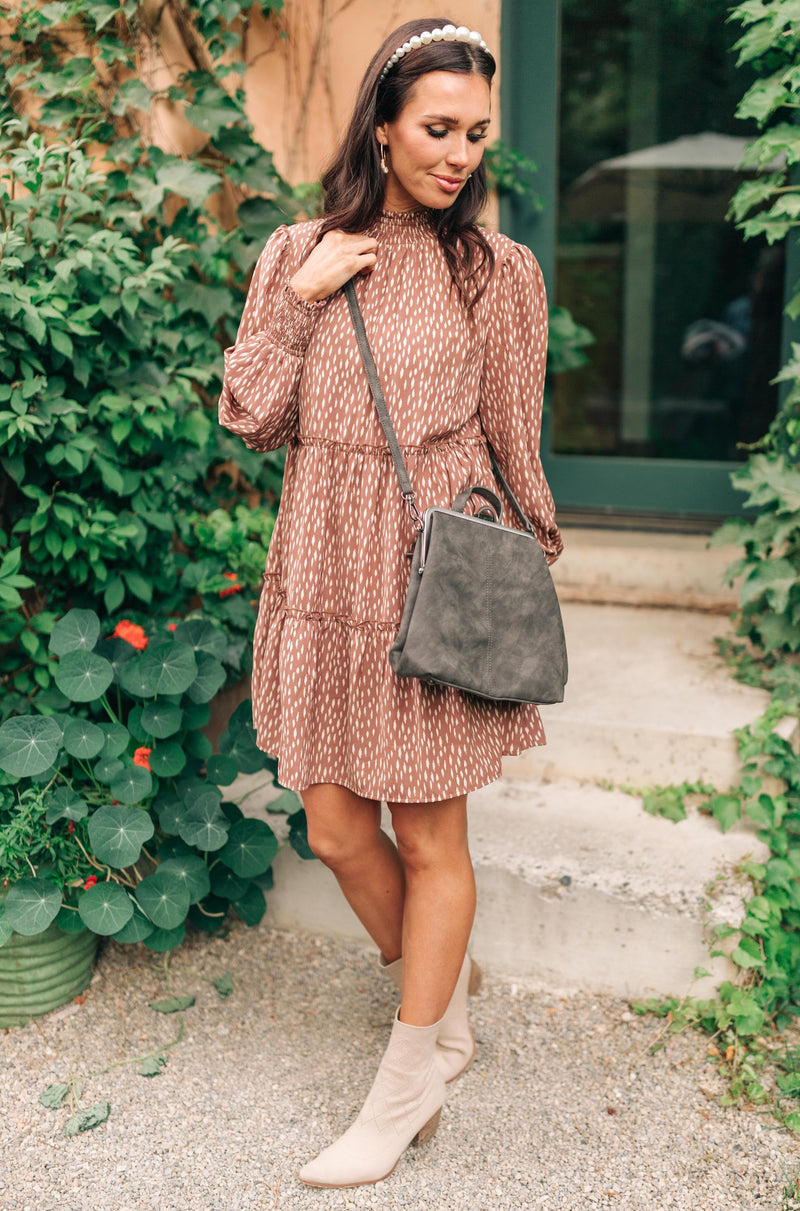 Bridget Backpack in Charcoal - Maple Row Boutique