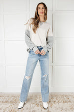 Bring it Together Color Block Pullover - Maple Row Boutique