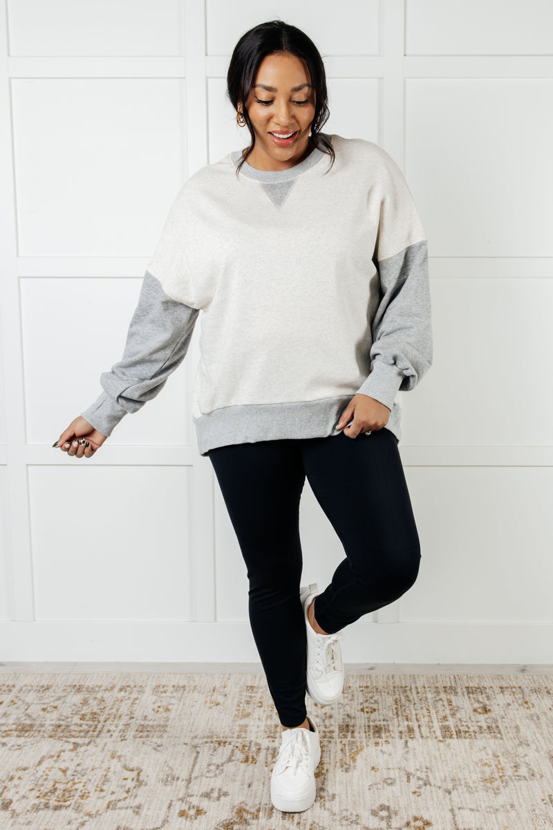 Bring it Together Color Block Pullover - Maple Row Boutique