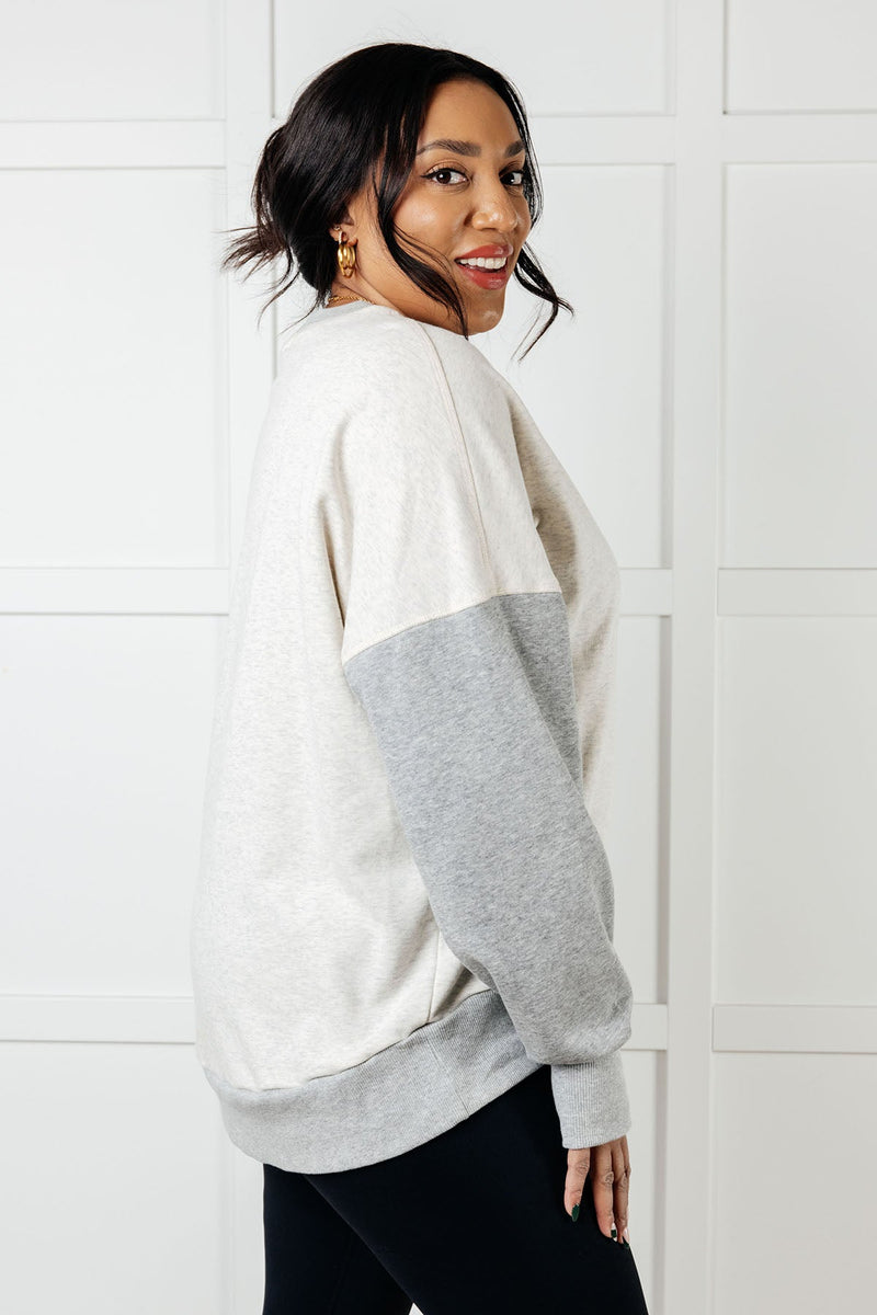 Bring it Together Color Block Pullover - Maple Row Boutique