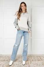 Bring it Together Color Block Pullover - Maple Row Boutique