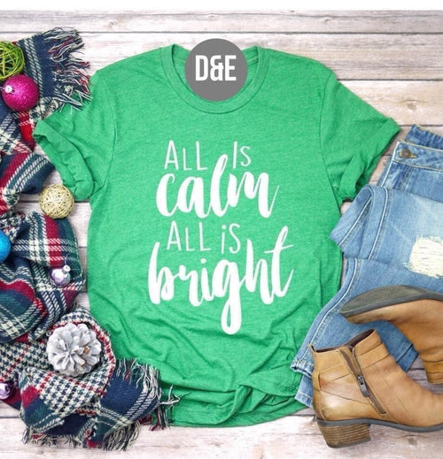 All is Calm Tee - Maple Row Boutique 