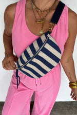 PREORDER: Stripe Terry Bum Bag - Maple Row Boutique