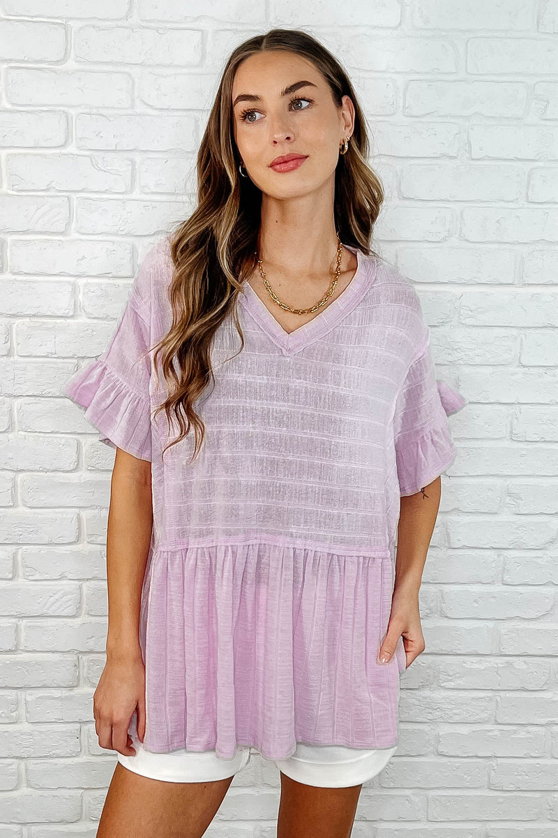 Can't Find the Words V-Neck Blouse - Maple Row Boutique