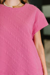Can't Quit You Drop Shoulder Top in Magenta - Maple Row Boutique