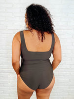 Cape Town Asymmetrical Stripe Swimsuit - Maple Row Boutique