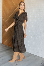 Cause a Scene Surplice Neck Dress - Maple Row Boutique 