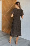 Cause a Scene Surplice Neck Dress - Maple Row Boutique 