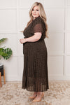 Cause a Scene Surplice Neck Dress - Maple Row Boutique 