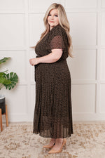 Cause a Scene Surplice Neck Dress - Maple Row Boutique 