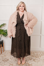 Cause a Scene Surplice Neck Dress - Maple Row Boutique 
