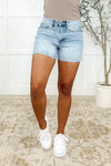 Cecily High Rise Rigid Magic Shorts - Maple Row Boutique