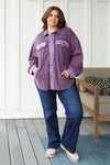 Chaos of Sequins Shacket in Purple - Maple Row Boutique 