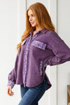 Chaos of Sequins Shacket in Purple - Maple Row Boutique 