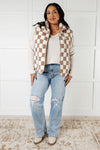 Check it Out Checkered Fleece Vest - Maple Row Boutique