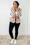 Check it Out Checkered Fleece Vest - Maple Row Boutique
