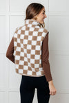 Check it Out Checkered Fleece Vest - Maple Row Boutique