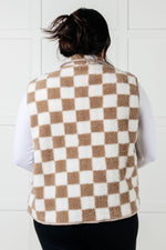 Check it Out Checkered Fleece Vest - Maple Row Boutique
