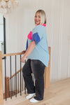 Color Me Cool Color Block Top - Maple Row Boutique
