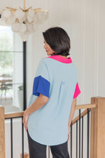 Color Me Cool Color Block Top - Maple Row Boutique