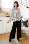I Think I Can V-Neck Floral Top - Maple Row Boutique 