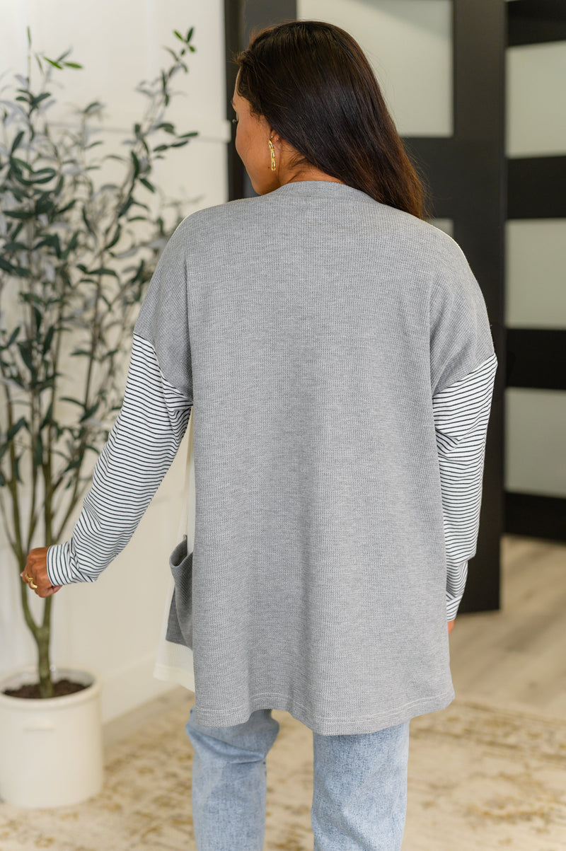 Consider it So Color Block Cardigan - Maple Row Boutique