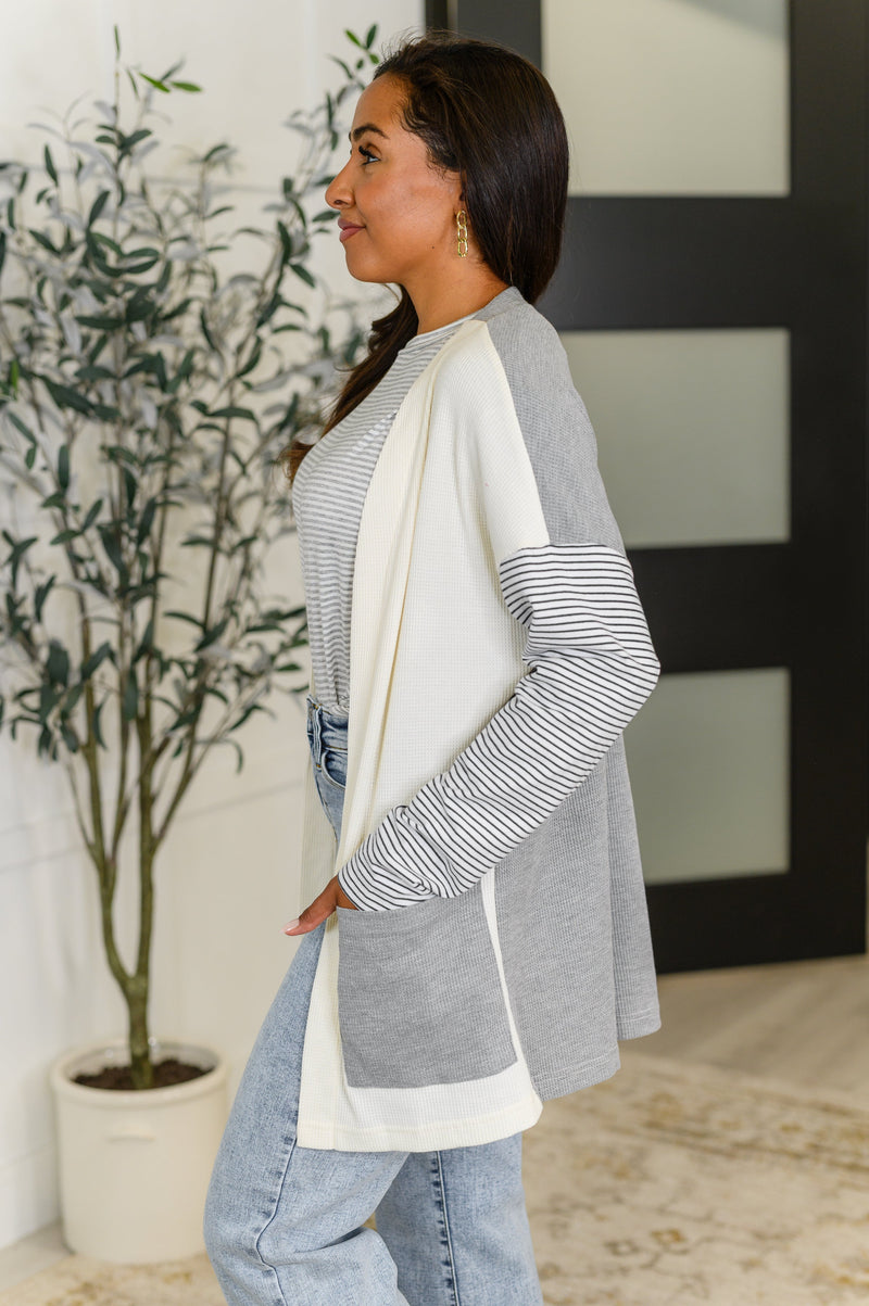 Consider it So Color Block Cardigan - Maple Row Boutique