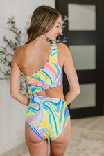 Corfu Marble Cutout Swimsuit - Maple Row Boutique